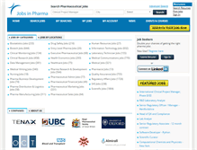 Tablet Screenshot of jobsinpharma.co.uk